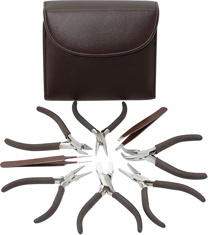 The Beadsmith Fashion Color Pliers, Jewelry Making Supply Set of 8