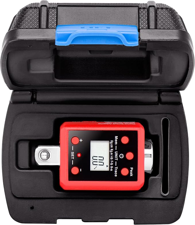 NEIKO 20741A 1/2” Digital Torque Adapter, 29.5-147.5 Ft-Lb, 1/2” Drive Digital Torque Wrench Converter/Torque Wrench Adapter, Alert Signals Torque Setting, Calibrate Digital & Analog Torque Wrench
