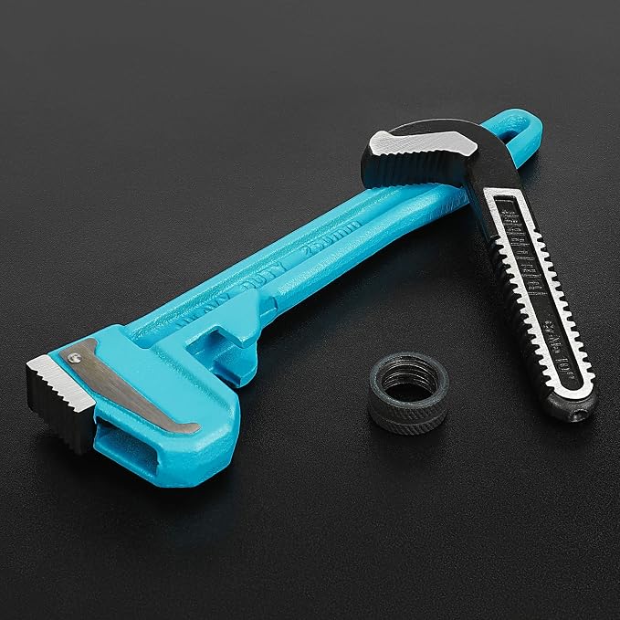 DURATECH 10-Inch Heavy Duty Pipe Wrench, Adjustable Plumbing Wrench | Malleable Cast Iron Handle, Exceed GGG standard