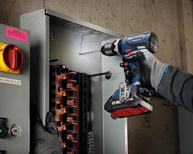 Bosch GSB18V-535CB15-RT 18V Lithium-Ion Brushless 1/2 in. Cordless Hammer Drill Driver Kit (4 Ah) (Renewed)