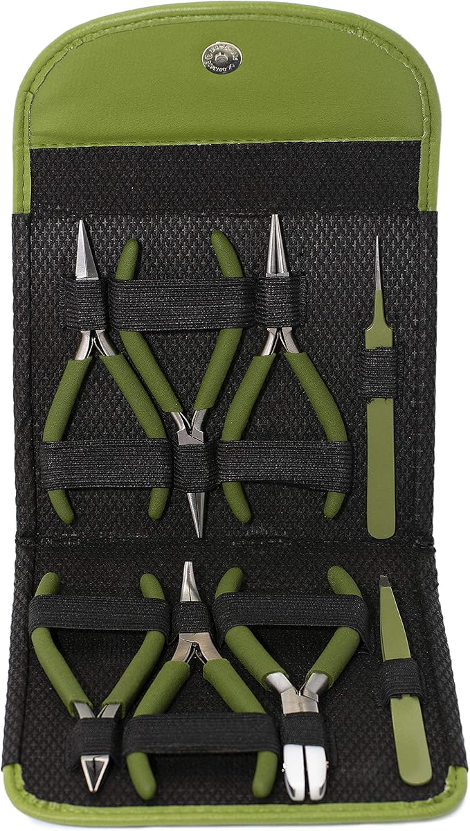 The Beadsmith Fashion Color Pliers, Jewelry Making Supply Set of 8