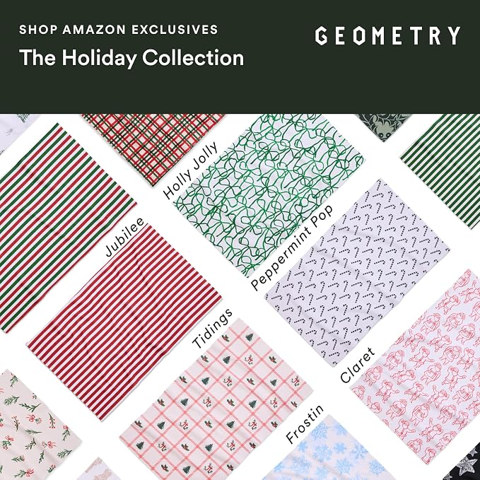 GEOMETRY Christmas Kitchen Towels - Quick Dry Microfiber Cloth Dish Towels for Kitchen Drying - Premium Quick Dry Towel - Seasons Stripes