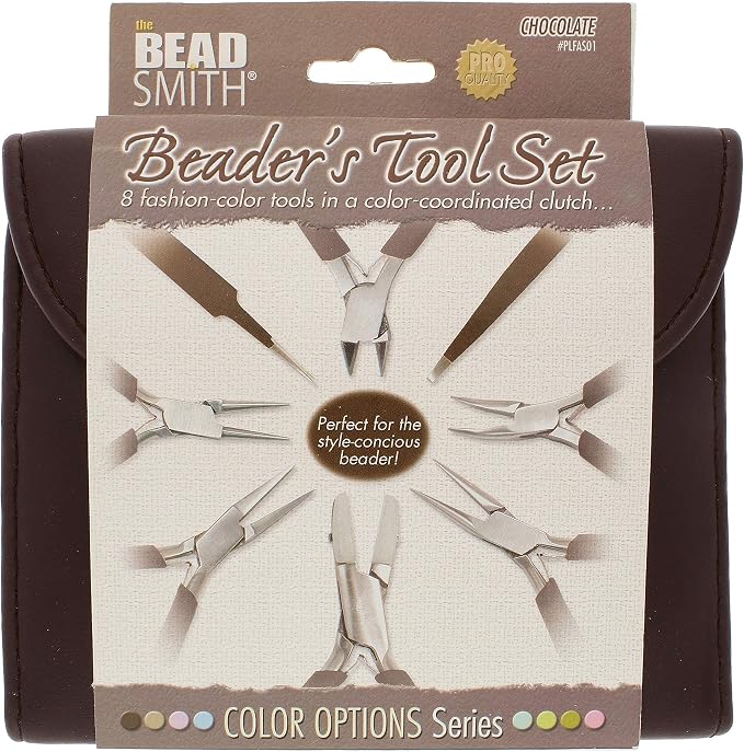 The Beadsmith Fashion Color Pliers, Jewelry Making Supply Set of 8