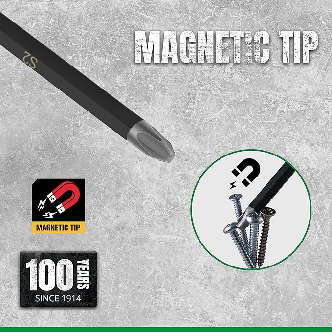 SK 8-Piece Heavy Duty Screwdriver Set, Demolition Driver, Slotted and Phillips, S2 Steel, SureGrip Handle