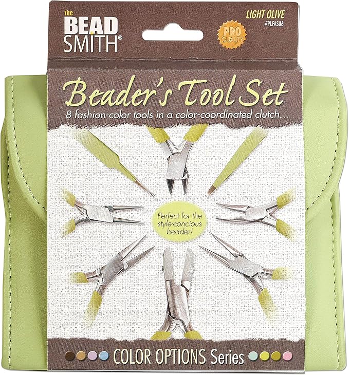 The Beadsmith Fashion Color Pliers, Jewelry Making Supply Set of 8