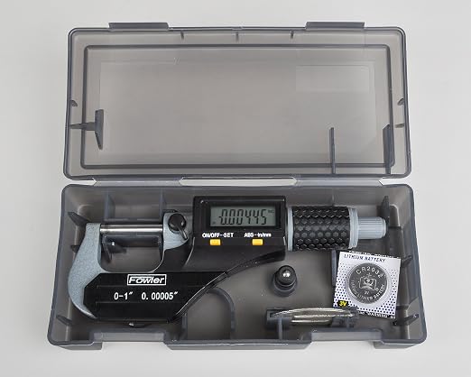 Fowler 54-870-001-0, Xtra-Value Ii Digital Micrometer With 0-1"/25MM Measuring Range
