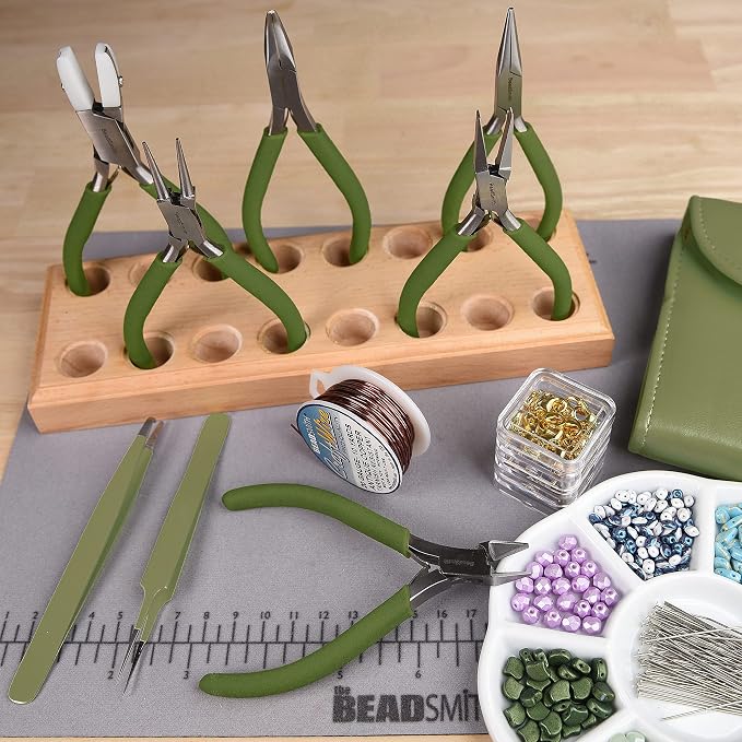 The Beadsmith Fashion Color Pliers, Jewelry Making Supply Set of 8