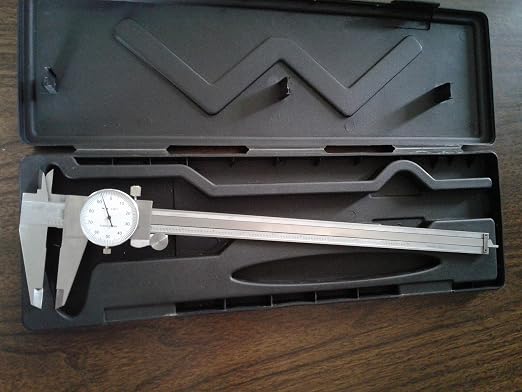 CME Dial Calipers, 0 to 12" Measurement Range, 0.001" Measurement Increment, ±0.002" Accuracy, White Dial Face Color