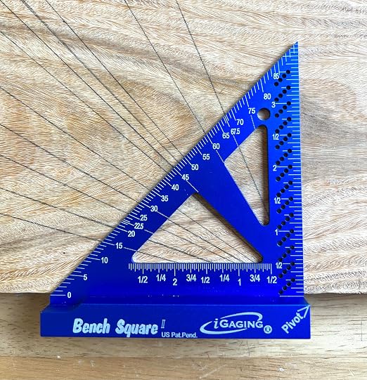 iGaging Bench Square 4" & 7" (Aluminum, Set), Tri Square Set, #36-BS-47-A