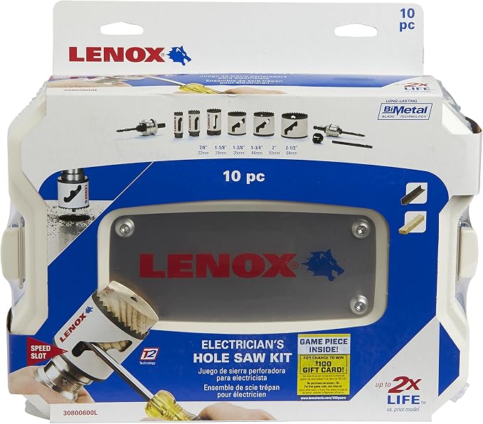 Lenox Bi-Metal Speed Slot Hole Saw With T3 Technology, Electrician