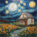 Leodozzio Wooden Puzzles for Adults 500 Pieces, Starlight House Jigsaw Puzzles, 5MM Thick Unique Shaped Animal Wooden Puzzle, Perfect Choice for Gifts, Wall Art Room & Artistic Home Decor, 15.9"x15.9"
