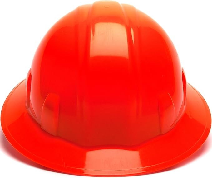 Pyramex Safety SL Series Full Brim Hard Hat 4-Point Ratchet Suspension