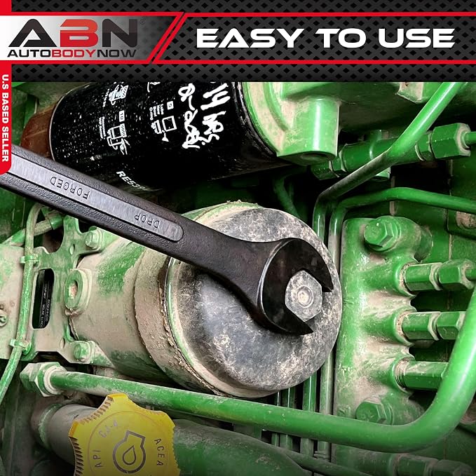 ABN Standard Wrenches Set - 16 Piece SAE Combination Wrench Set 1/4in to 1-1/4in SAE Wrench Set with Roll Up Pouch