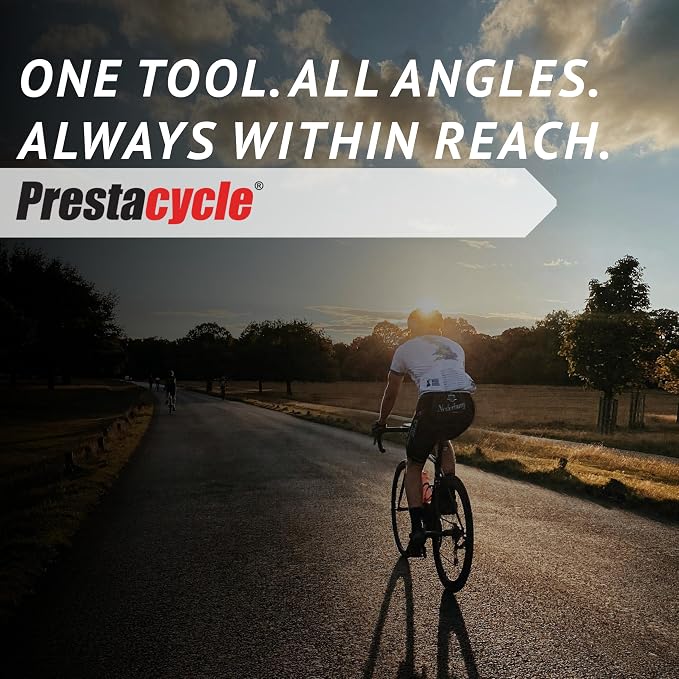Prestacycle Pro T-Handle Ratchet Kit with (12) S2 Bits and (2) Round Bit Holders – Compact Desktop/Benchtop 3-Way Ratchet Tool, Reversible Thumb-Wheel, 60Nm Heavy-Duty Torque