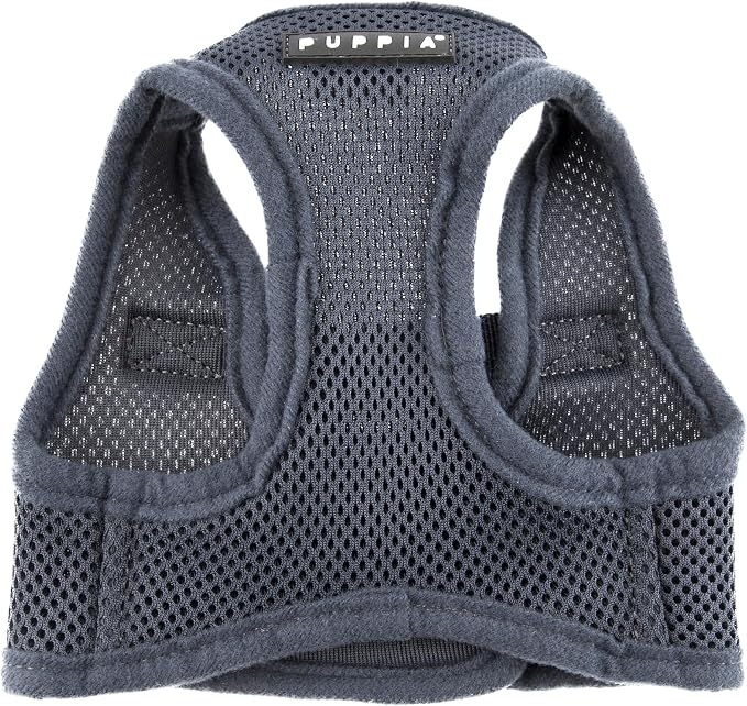 PUPPIA International Soft Vest Harness, Large, Grey