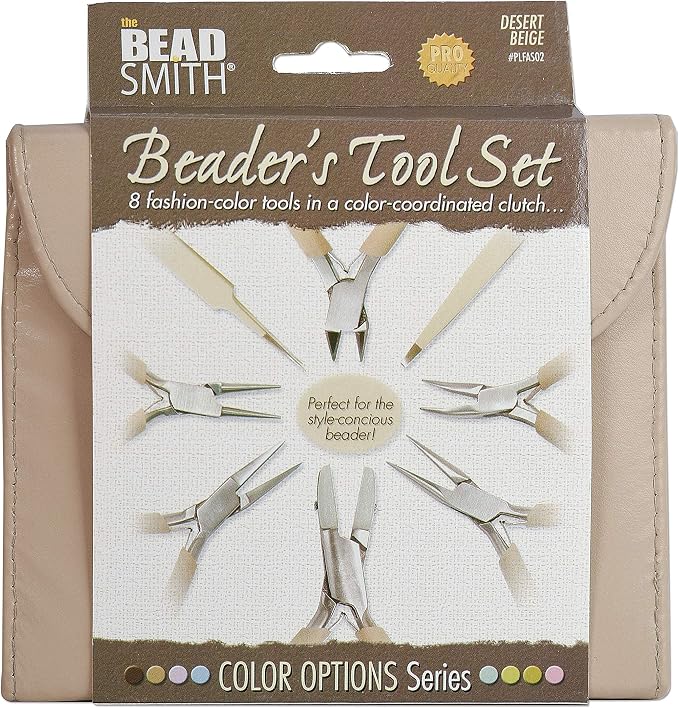 The Beadsmith Fashion Color Pliers, Jewelry Making Supply Set of 8