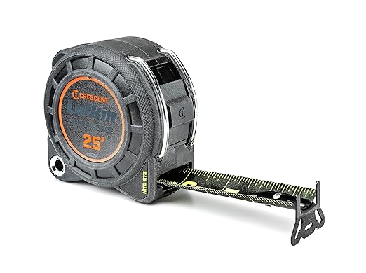 Crescent Lufkin 1-3/16" x 25' Shockforce Nite Eye G1 Dual Sided Tape Measure | L1125B-02