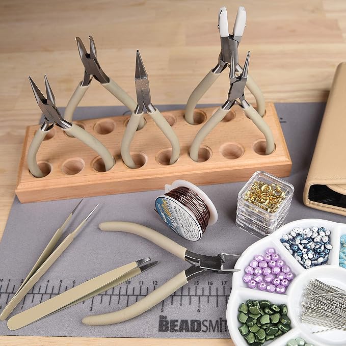 The Beadsmith Fashion Color Pliers, Jewelry Making Supply Set of 8