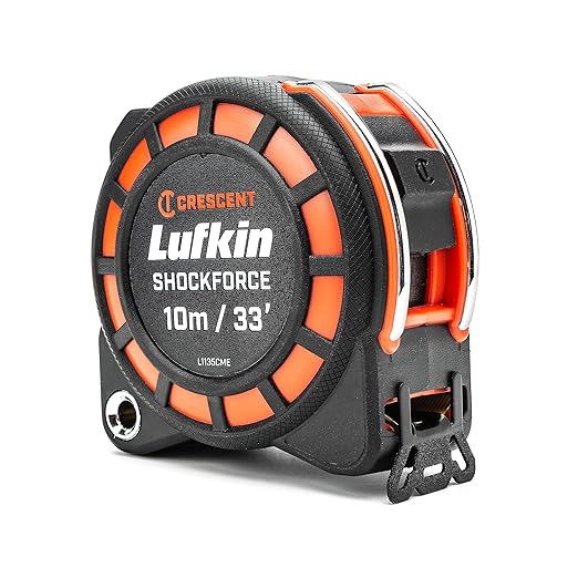 Crescent Lufkin 1-3/16" x 10m/33' Shockforce G1 Dual Sided Tape Measure - L1135CME