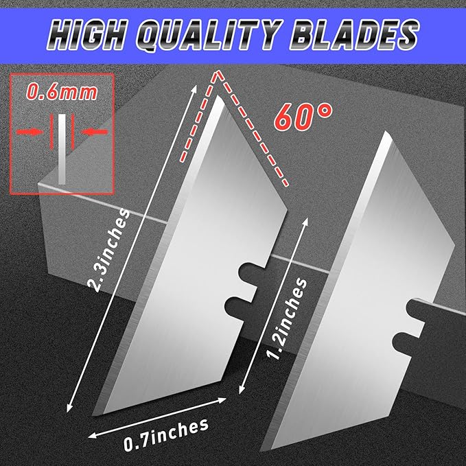 JETMORE 4 Pack Folding Utility Knife Box Cutter Tube Cutters with Extra 10Pcs Blades Cutters for Home Office Warehouse Durable Razor Knife Box Knife Box Opener Box Cutter with Clip Navajas de Trabajo