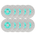 Rock Slab Grinding Disc - 4.5 inch Glass Cutter Disc (10pcs), Granite Cutting Blade, Diamond Grinder Wheel for Rock Slab, Stone, Tile, Marble, Granite, Glass Diamond Saw Blades
