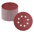 WORKPRO 100-Piece 60 Grit Sanding Discs - 5-Inch 8-Hole Hook and Loop Sandpaper for Random Orbital Sander (Not for Oscillating Tools or Mouse Sander)