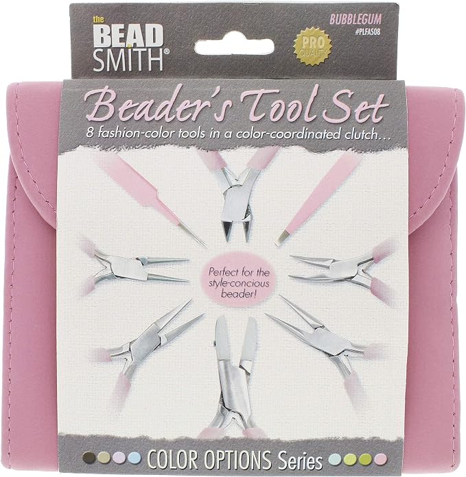 The Beadsmith Fashion Color Pliers, Jewelry Making Supply Set of 8