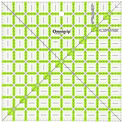 Omnigrid Omnigrip 10in Square Ruler, none