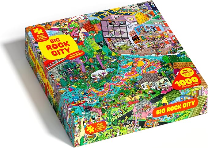 Big Rock City • 1000-Piece Puzzle by The Magic Puzzle Company • Series 4 | Original handmade art filled with tiny details. Mind-blowing magical ending. Dozens of hidden secrets. No AI. No puzzle dust.