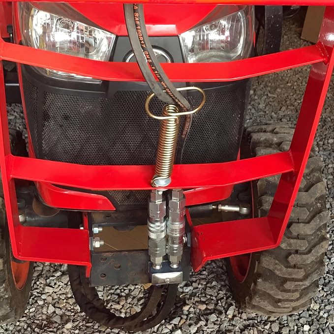 1 Pcs Hydraulic Hose Hanger Spring Clamp for Tractor, Sliver