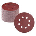 WORKPRO 100-Piece 120 Grit Sanding Discs - 5-Inch 8-Hole Hook and Loop Sandpaper for Random Orbital Sander (Not for Oscillating Tools or Mouse Sander)
