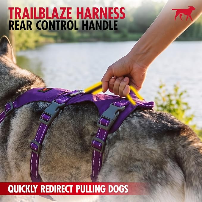 Tuff Pupper Escape Proof Dog Harness for Medium Dogs | No Pull Lightweight Adjustable Harness | No Escape Multifunctional Outdoor Pet Gear | Strong Durable Breathable | Secure Comfortable Fit