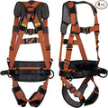 Warthog Comfort MAXX - Safety Harness for Construction – Fall Protection Equipment with Removable Belt and Lumbar Support, Side D-Rings, and Padding, OSHA & ANSI Compliant (S-M)