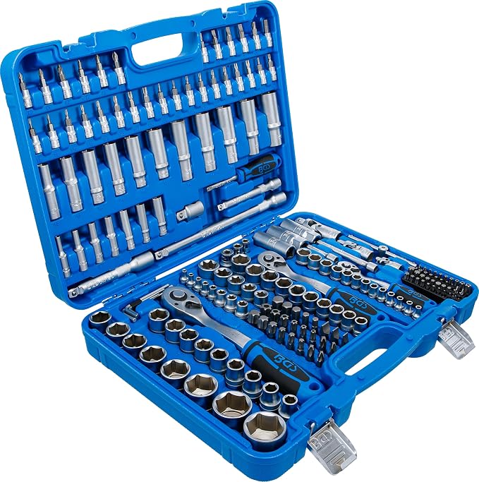 BGS 2243 | Socket Set Hexagon | 6.3 mm (1/4") / 10 mm (3/8") / 12.5 mm (1/2") Drive | 192 pcs.