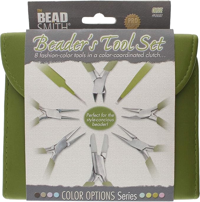 The Beadsmith Fashion Color Pliers, Jewelry Making Supply Set of 8