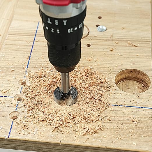 BeHappy Hex Shank Forstner Bit Set, 16pcs Multi Sided Shank Wood Drill bit Set for Woodworking, Auger Opener Round Shank Drilling Cutting Tool for Hardwood, Softwood, Plastic, Plywood