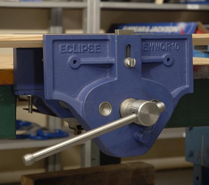 Eclipse Professional Tools Quick Release Woodworking Vise, Gray Cast Iron, 10" Size