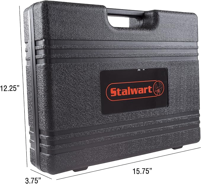 74-Piece 12V Cordless Drill and 3.6V Screwdriver Set – Rechargeable Cordless Power Tools with Bits, Sockets, and Carrying Case by Stalwart