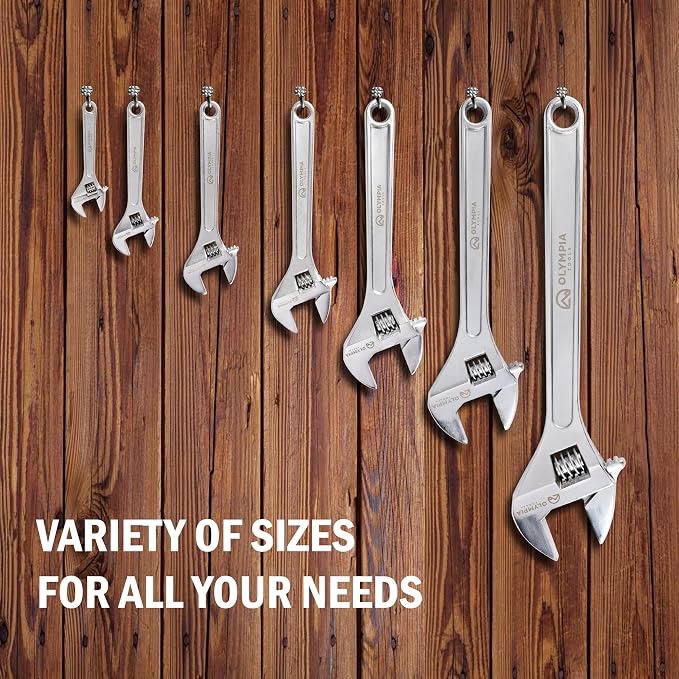 Olympia Tools 01-012 12" Adjustable Wrench
