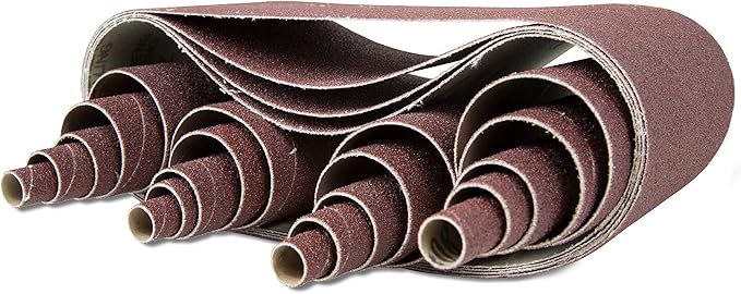 WEN 6524SP80 80-Grit Combination Belt and Sleeve Sandpaper Set, 24-Pack