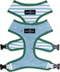 Lucy & Co. Reversible Dog Harness - Water-Repellent Neoprene, Dual-Print Design, Easy Swap Style, Adjustable Comfort Fit - Set Sail Reversible Harness - Small