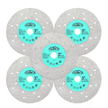 Rock Slab Grinding Disc - 3 inch Glass Cutter Disc (5pcs), Granite Cutting Blade, Diamond Grinder Wheel for Rock Slab, Stone, Tile, Marble, Granite, Glass Diamond Saw Blades