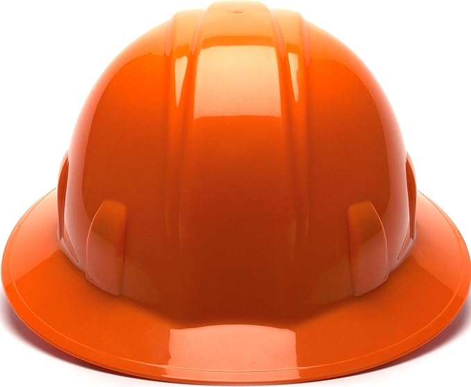 Pyramex Safety SL Series Full Brim Hard Hat 4-Point Ratchet Suspension