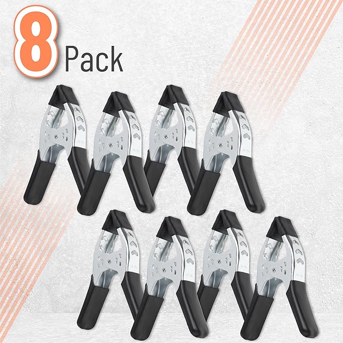 Mr. Pen- Spring Clamps, 8 Pack, 6 Inches, Heavy Duty, Metal, Spring Clips