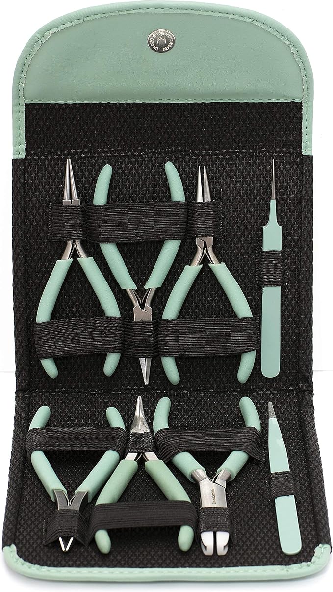 The Beadsmith Fashion Color Pliers, Jewelry Making Supply Set of 8