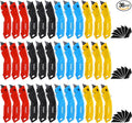 REXBETI 36 Pack Utility Knife Retractable Box Cutter, 4 Color Heavy Duty Aluminum Shell Knife Sets with Extra 30pc SK2 Blades for Cartons, Cardboard and Boxes