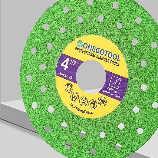 4-1/2 inch Tile Cutter Diamond Saw Blade for Angle Grinder Porcelain Ceramic Glass Marble Cutting Tools Grinding disc (5pcs)