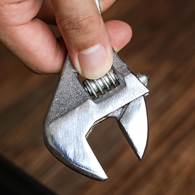 Mr. Pen- Adjustable Wrench, 8 Inches, Heat-Treated Carbon Steel, Wide Caliber Opening, Wrench Tool for Home, Workshop and Auto Repairs