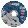 Weiler 58110 4-1/2 Inch Cutting Wheel, Tiger Inox Stainless Steel Contaminant-free High Performance Cutting, .045" INOX60S Type 27 7/8" Arbor, Pack of 25