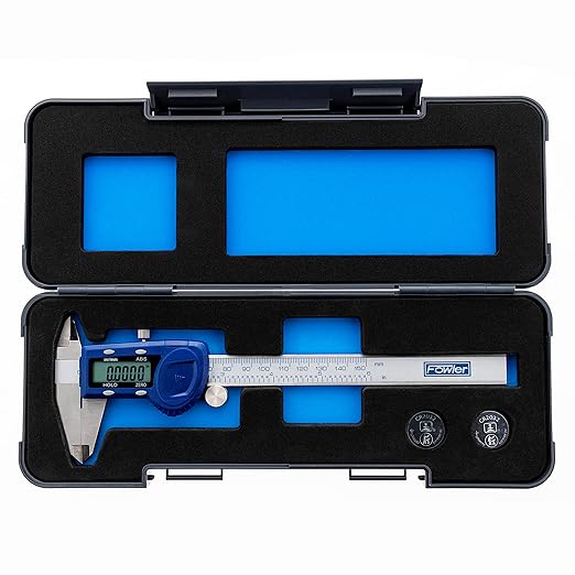 Fowler 54-101-150-2, Xtra-Value Cal Digital Caliper With 0-6"/150MM Measuring Range,Blue